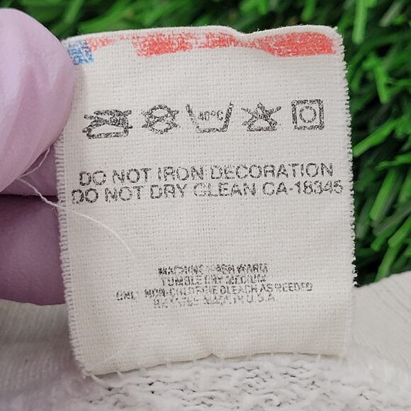 Vintage 90s Braves Raglan Sweatshirt Womens XL/2XL 23x24 White - Picture 9 of 16